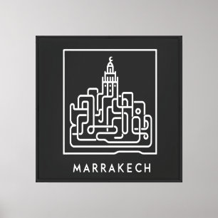 Artful Marrakech: De Ziel van Marokko 2 Canvas Afdruk