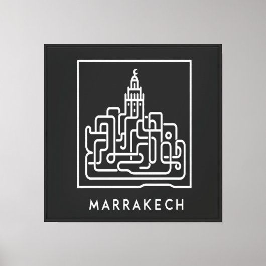 Artful Marrakech: De Ziel van Marokko 2 Canvas Afdruk (Voorkant)