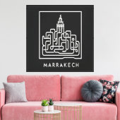 Artful Marrakech: De Ziel van Marokko 2 Canvas Afdruk (Insitu (Woonkamer))