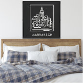 Artful Marrakech: De Ziel van Marokko 2 Canvas Afdruk (Insitu (Slaapkamer))