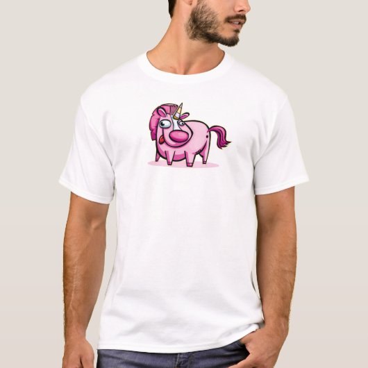 Artful Pink Unicorn T-shirt (Voorkant)