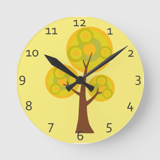 Artful Tree Ronde Klok (Voorkant)