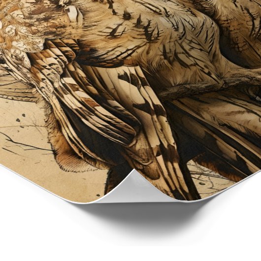 Artful Uilen Poster (Hoek)