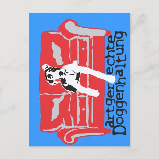 Artgerechte Doggenhaltung Briefkaart (Voorkant)