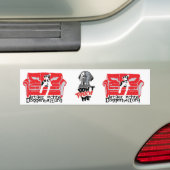 Artgerechte Doggenhaltung Bumpersticker (Op auto)