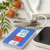 Arther periodieke lijst - naam het sleutelwoord sleutelhanger (Voorkant Rechts)