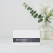 Arthitect Professionele Vaardigheden Zwart Grunge  Visitekaartje (Staand voorkant)