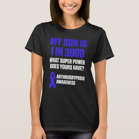 Arthrogryposis Awareness Son Warrior Survivor 4 T-shirt (Voorkant)
