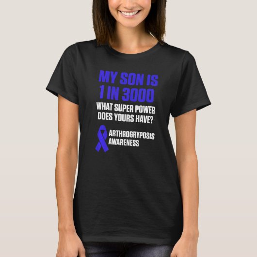Arthrogryposis Awareness Son Warrior Survivor  4 T-shirt (Voorkant)