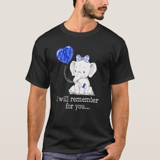 Arthrogryposis Bewustzijn Olifant T-shirt (Voorkant)