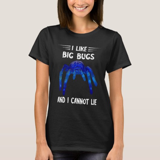 Arthropod Ik hou van Big Bugs Tarantula Spider Arr T-shirt (Voorkant)