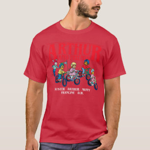 Arthur Arthur Vrienden op Fietsen meisje T-shirt