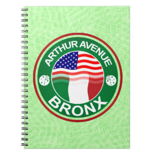 Arthur Ave Bronx Italiaans Notitieblok Notitieboek
