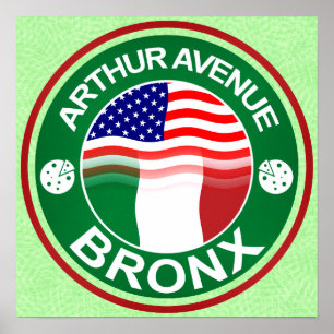 Arthur Ave Bronx Italiaans Poster Print