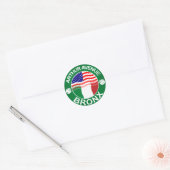 Arthur Ave Bronx Italiaans Ronde Sticker (Envelop)