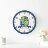 Arthur boys noemden groen blauw ridderschild grote klok (Huis)