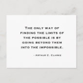 Arthur C Clarke Quote Briefkaart (Voorkant)