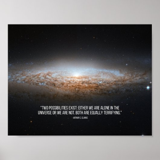 Arthur C. Clarke Quote Poster (Voorkant)