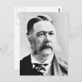 Arthur ~ Chester Alan / President van de Verenigde Briefkaart (Voorkant / Achterkant)