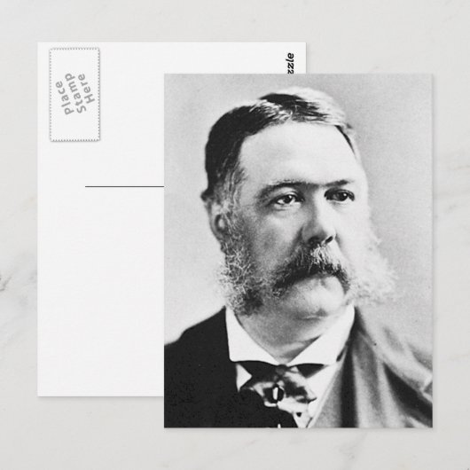 Arthur ~ Chester Alan / President van de Verenigde Briefkaart (Voorkant / Achterkant)