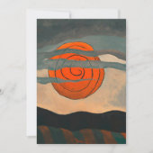 Arthur Dove schilderij, Red Sun, Kaart (Voorkant)