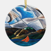 Arthur Dove, Wolken en Water Keramisch Ornament (Voorkant)
