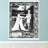 Arthur en de vreemde mantel canvas afdruk (Insitu (Houten vloer))