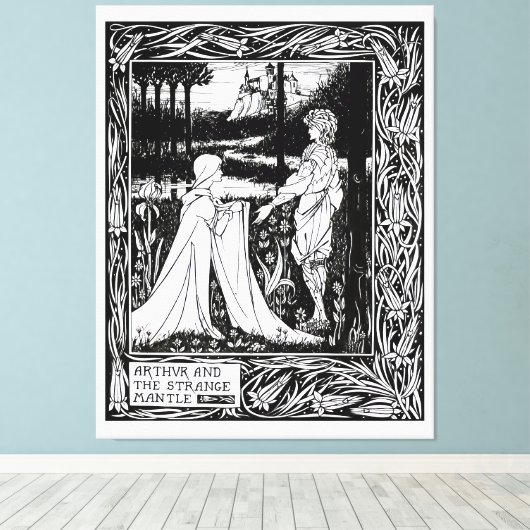 Arthur en de vreemde mantel canvas afdruk (Insitu (Houten vloer))