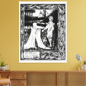 Arthur en de vreemde mantel canvas afdruk (Insitu (Woonkamer))