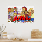 Arthur en vrienden poster (Keuken)