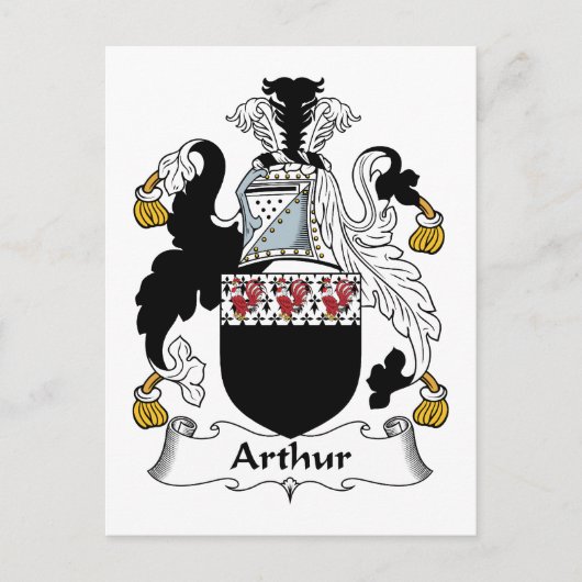 Arthur Family Crest Briefkaart (Voorkant)