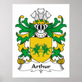 Arthur Family Crest Poster (Voorkant)