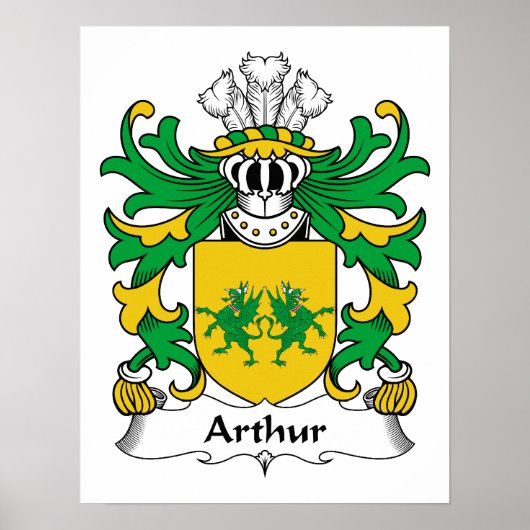 Arthur Family Crest Poster (Voorkant)