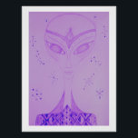 Arthur Galactic Being Perfect Poster<br><div class="desc">Filter Enhanced Freehand Drawing</div>