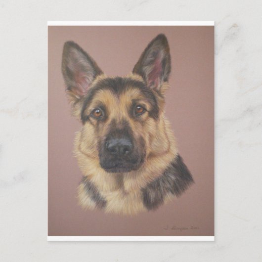 Arthur - German Shepherd Briefkaart (Voorkant)