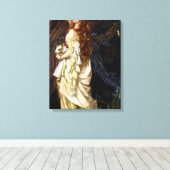 ARTHUR HUGHES - OPHELIA - C.1863 - Pre-Raphaeliete Canvas Afdruk (Insitu (Houten vloer))
