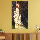 ARTHUR HUGHES - OPHELIA - C.1863 - Pre-Raphaeliete Canvas Afdruk (Insitu (Woonkamer))