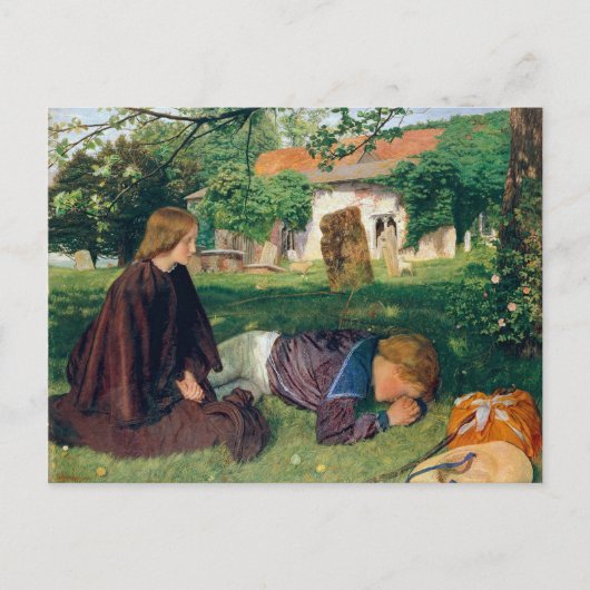 Arthur Hughes terug uit Zee Briefkaart (Voorkant)