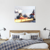 Arthur M Anderson-schip op Lake Superior Canvas Afdruk (Insitu (Slaapkamer))
