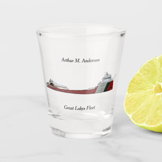 Arthur M. Anderson shot glass Glas (Voorkant)
