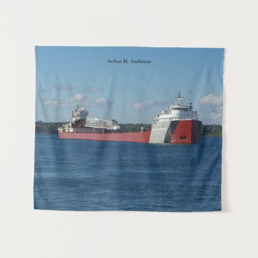 Arthur M. Anderson tapestry Wandkleed (Voorkant (horizontaal))