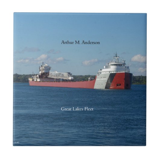 Arthur M. Anderson tegels Tegeltje (Voorkant)