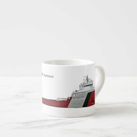 Arthur M. Anderson uitsnede espresso mok (Voorkant rechts)