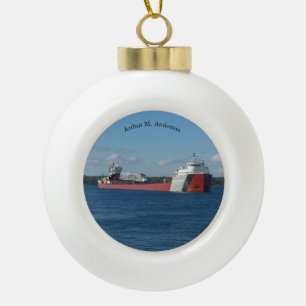 Arthur M. Anderson-versiering Keramische Bal Ornament