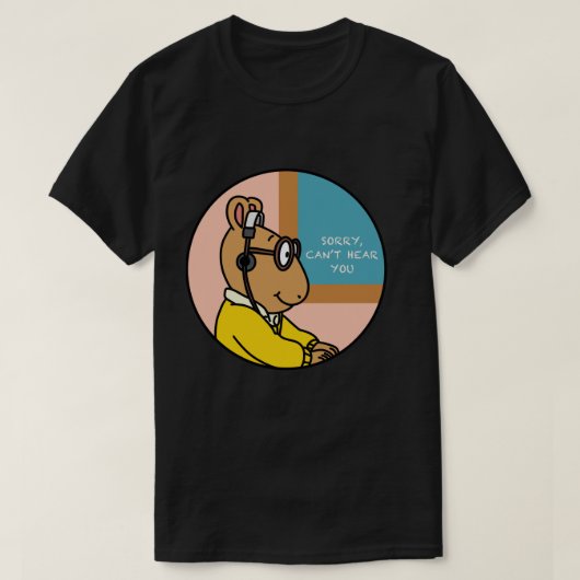 Arthur Meme Arthur Headphones Meme T-shirt (Design voorkant)