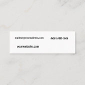 Arthur Mini Visitekaartjes (Achterkant)