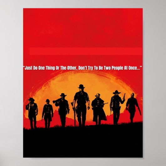 Arthur Morgan Quote Poster (Voorkant)