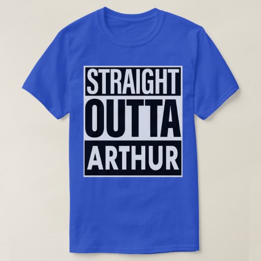 Arthur naam Straight Outta Arthur T-shirt (Design voorkant)