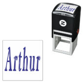 Arthur Name Logo, Zelfinktende Stempel (In situ)