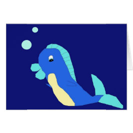 Arthur op Blue Background card